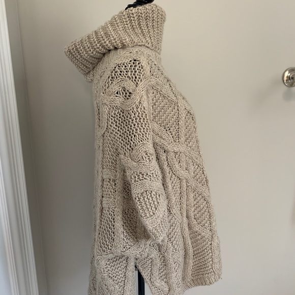 Tan Knit Turtle Neck Sweater - Picture 2 of 2
